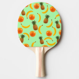 Raquette De Ping Pong Pagaie à bascule vert pâle à fruits tropicaux
