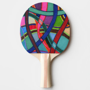 Raquette De Ping Pong Pagaie Abstraite Ping Pong "Tangled"
