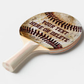 Raquette De Ping Pong Pagaie de baseball personnalisée (Devant Angle)