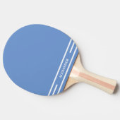 Raquette De Ping Pong Pagaie de ping Bleu clair et Blanc avec nom (Côté)