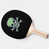 Raquette De Ping Pong Pagaie de ping crâne vert (Côté)