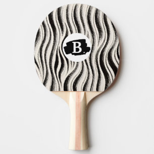 Raquette De Ping Pong Pagaie De Ping De Bande Zébrée Personnalisée