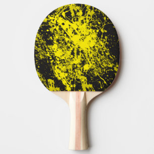 Raquette De Ping Pong pagaie de ping de brosse jaune