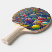 Raquette De Ping Pong Pagaie de ping de course spatiale 2 côtés (Devant Angle)