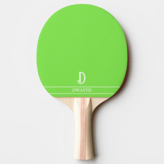 Raquette De Ping Pong Pagaie de ping Monogramme Vert Lime (Dos)