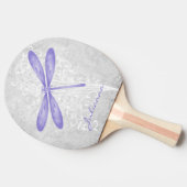Raquette De Ping Pong Pagaie de ping personnalisée à libellule violette (Côté)