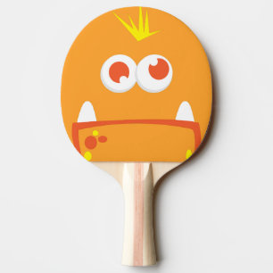 Raquette De Ping Pong Pagaie de ping-pong à visage orange monstre