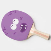 Raquette De Ping Pong Pagaie de ping-pong à visage violet de monstre (Côté)