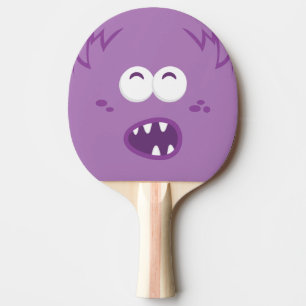 Raquette De Ping Pong Pagaie de ping-pong à visage violet de monstre