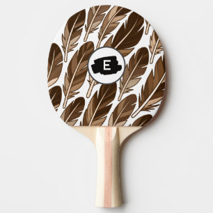 Raquette De Ping Pong Pagaie de ping-pong Boho - Monogramme personnalisé