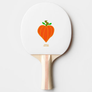 Raquette De Ping Pong Pagaie de ping-pong de coeur citrouille
