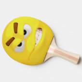 Raquette De Ping Pong Pagaie de ping-pong Emoji Jaune en colère (Côté)