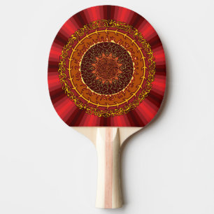 Raquette De Ping Pong Pagaie de ping-pong Mandala Fire