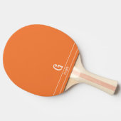 Raquette De Ping Pong Pagaie de ping-pong monogramme orange (Côté)