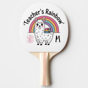 Raquette De Ping Pong Pagaie de ping-pong personnalisée "Arc-en-ciel de