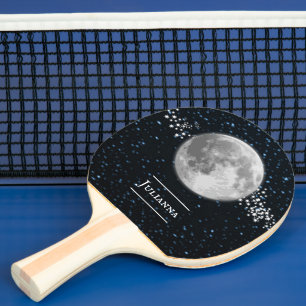 Raquette De Ping Pong Pagaie de ping-pong personnalisée lunaire