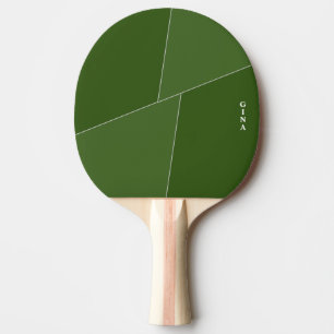 Raquette De Ping Pong Pagaie de ping-pong vert deux tons personnalisée