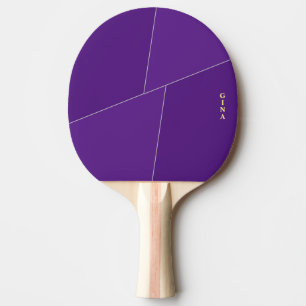 Raquette De Ping Pong Pagaie de ping violet personnalisée avec le nom