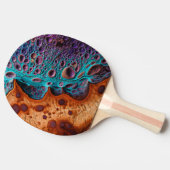 Raquette De Ping Pong Pagaie de ping violet turquoise (Côté)