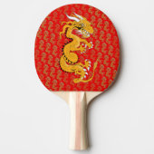 Raquette De Ping Pong Pagaie de pong de dragon d'or (Devant)