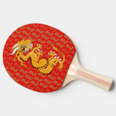 Raquette De Ping Pong Pagaie de pong de dragon d'or (Côté)