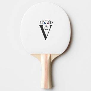 Raquette De Ping Pong Pagaie de pong de ping face de lettre