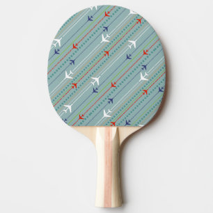 Raquette De Ping Pong Pagaie de pong Motif d'avion rétro