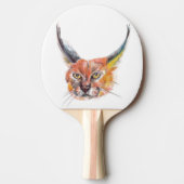 Raquette De Ping Pong Pagaie Lynx Ping Pong, Retour en caoutchouc rouge (Devant)