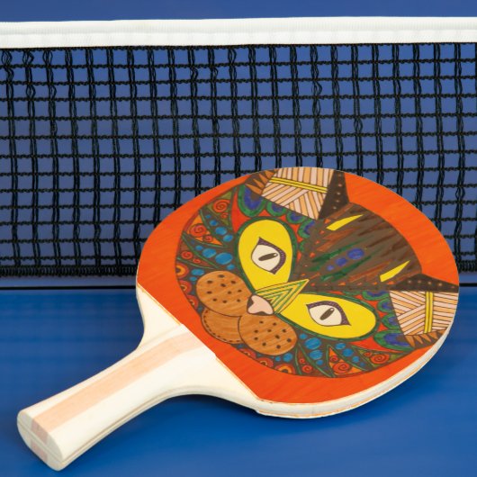 Raquette De Ping Pong Pagaie Ping Ping Cat (Insitu)