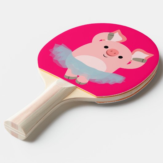 Raquette De Ping Pong Pagaie Ping Ping Ping Cartoon Ballerina (Devant Angle)