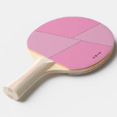 Raquette De Ping Pong Pagaie Ping Ping Rose Deux Tons Personnalisée (Devant Angle)