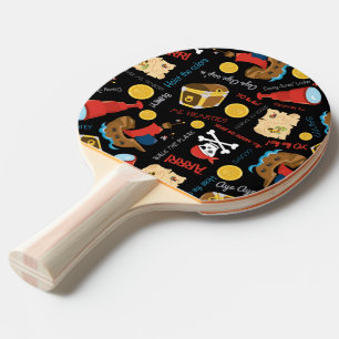 Raquette De Ping Pong Pagaie Ping Pong Full Print Back
