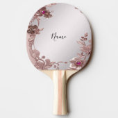 Raquette De Ping Pong Pagaie Ping Rose Floral (Dos)