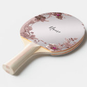 Raquette De Ping Pong Pagaie Ping Rose Floral (Devant Angle)