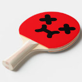 Raquette De Ping Pong Pagaie Rouge Ping Pong Face Poty (Devant Angle)