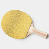 Raquette De Ping Pong Pagaies à bière Gold parties scintillant (Côté)