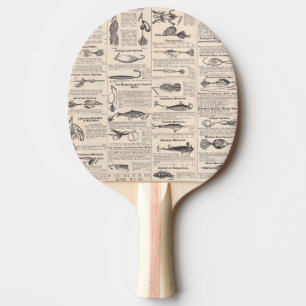 Raquette De Ping Pong Page de catalogue de leurres de pêche antiques en