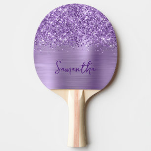 Raquette De Ping Pong Pailleté Glam Royal Violet Nom