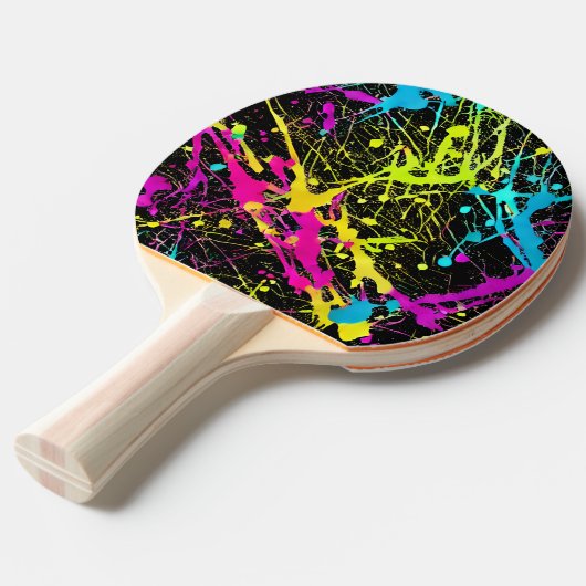 Raquette De Ping Pong Paint Neon brillant (Devant Angle)