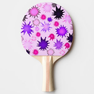 Raquette De Ping Pong Paint Splatter