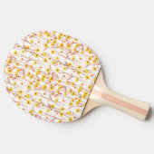 Raquette De Ping Pong Painted Yellow Daisies (Côté)