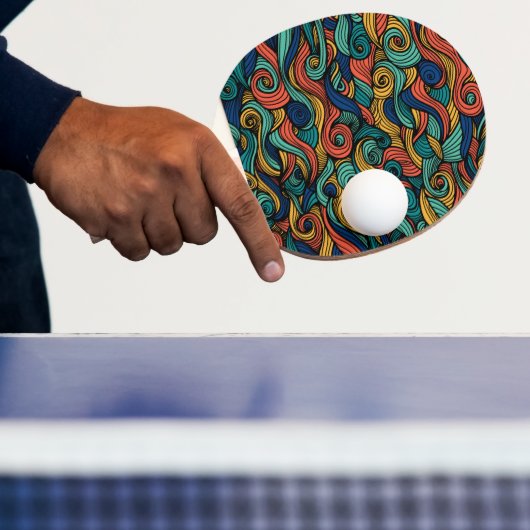 Raquette De Ping Pong Paisley haché (Insitu)