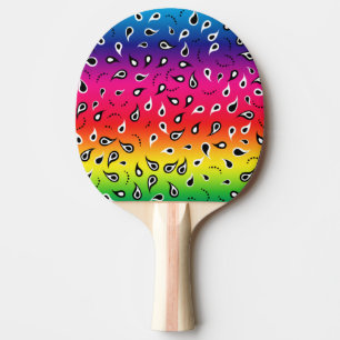Raquette De Ping Pong Paisley Rainbow