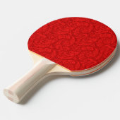 Raquette De Ping Pong Paisley rouge (Devant Angle)