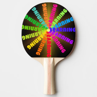 Raquette De Ping Pong Pala de Ping Pong Círculo con Letras de Colores