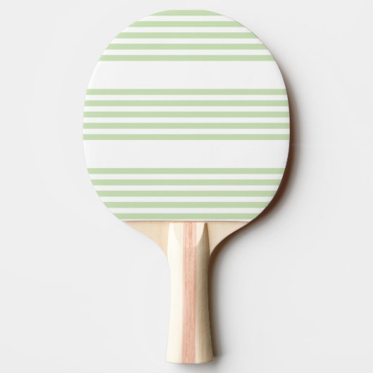 Raquette De Ping Pong Pale vert et blanc cinq bandes motif (Dos)