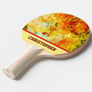 Raquette De Ping Pong Palette Artiste Colorée