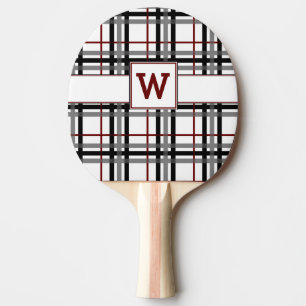Raquette De Ping Pong Palette blanche et rouge noire de ping-pong de