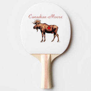 Raquette De Ping Pong Palette canadienne de ping-pong d'orignaux