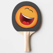 Palette de ping pong avec emoji.